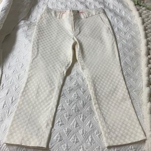 Banana Republic creme ankle dress pant
